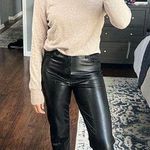 Abercrombie & Fitch The 90s Straight Ultra High Rise Leather Pants Photo 0