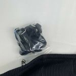 Mink Pink Kylie Black Lace-Up Ribbed Bandeau Bikini Top Women's Size Medium M Photo 3