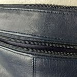 Amanda Smith Bag Genuine Supple Leather Crossbody Minimalist in Dark Navy 10x7 Photo 4