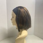 LUVME Human Hair Wig With Headband Brown With Few Highlights Asymmetrical Style Photo 7