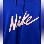 Nike  Blue Therma Logo Hoodie Sweatshirt! Photo 2