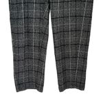 Free People  Plaid Cropped Trouser Pants Women’s Size 2 Black Academia Style Photo 2
