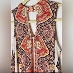 Xhilaration Gorgeous, Colorful Boho Chic Dress, Highneck Peekaboo, Barely Worn, Size XXL Photo 1