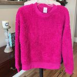 Comfy Cozy Bright Pink Fuschia Sherpa Top Oversized Photo 1