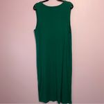 Daily Practice Everyday Midi Dress Women Size XL Soft Stretch Knit Casual Comfy Green Photo 4