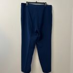 St. John Navy Straight Leg Trouser Light Stretch Size 14 Photo 3