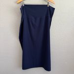 Aerie  Offline Ribbed Midi Skirt Size XXL‎ Side Slit NWT Royal Navy Photo 3