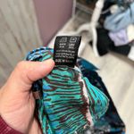 Retro Watcher Psychedelic 70s Cotton Low Rise Flare Pants Y2K Blue Festival 34 Size M Photo 6