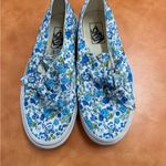 Vans  Women's Blue Floral Slip-On Sneakers Photo 5