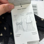 Coco reef  Womens Allure Foiled Underwire Swim Top Black 32D Bandeau Slimming New Photo 3