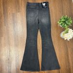 Free People  x Sandrine Rose Black Distressed Super Flare Jeans Size 30 Photo 5