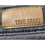 True Craft Distressed Hem Jeans Ripped‎ Knee Black Wash Denim Size 26 Photo 1