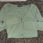 SheIn  Top Long Sleeve Green Photo 0