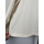 Madewell  Antique Cream‎ Crepe Square-Neck Long Puff-Sleeve Blouse Size XS Photo 5