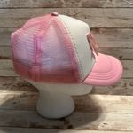 Bow Trucker Hat Pink White Coquette Blingy Mesh One Photo 1