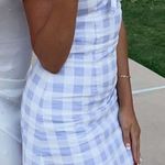 Boutique blue and white plaid dress Size M Photo 0