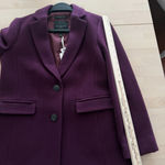 Talbots Coat 4P Burgundy Albury Italian Wool Blend Stadium Cloth Quiet Luxury Photo 15