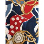 Vintage VTG Woodsbury Nautical Rope Compass Journey Blouse Shirt Womens Medium Photo 4