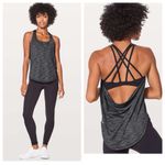 Lululemon Free To Be Serene Tank Medium Support C/D Cup Heathered Black 6 Photo 1