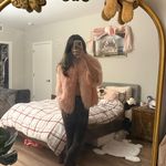 Vintage Northern Lights for Bloomingdales pink lambskin shearling coat Size 2 Photo 4