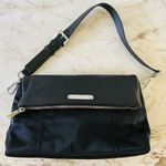 Michael Kors  Jane Black Nylon Leather Medium Shoulder Bag Photo 0