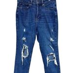 Old Navy 12 Petite OG Slouchy Distressed Blue Jeans Pre-owned Photo 0