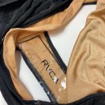 RVCA  Doomed Geo black one piece strapless swim suit size Small NWT Photo 6