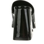 Sam & Libby  Womens Size 10 Kaia  Platform Mule Sandal Patent Black 4” Heel New Photo 2