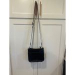 Chic Black Crossbody Bag with Leopard Print Guitar Strap Gold Hardware purse Photo 7