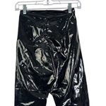 Commando Faux Patent Leather Legging Shiny Raw Hem Compression Fitted Small S Photo 7
