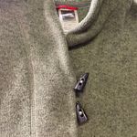 The North Face Women's Sweater Large Green Shawl Collar Fleece Lined Sweater Photo 4