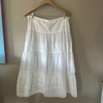 Apostrophe  Petite White Bohemian Skirt Size 12P Photo 4