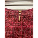 Tory Burch Drew Dark Plum Multicolor Sleeveless Tweed Dress Size 4 Photo 9