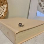 Purple Glass Faux Star Sapphire Silver Victorian Ring “Tabitha” Dark Femme Classic Jewelry Photo 3