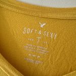 American Eagle  Yellow Soft & Sexy Short Sleeve Top Photo 3