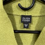 Eileen Fisher Green Boiled Wool Blazer XL Minimalist cardigan jacket oversized Photo 5