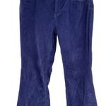 Free People  We The Free Jayde Cord Flare Pants Raw Hem Blue Size‎ 29 Photo 2