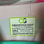 Obnoxious Golf Women’s Sharks Polo Size 2XL Pink Photo 3