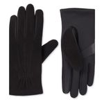 Isotoner New  Women's Size Small/Medium Black Genuine Suede Gloves Touchscreen Photo 1