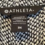 Athleta  Women’s Textured Black & White Plus Size Shirt Jacket 3X NWT Photo 4
