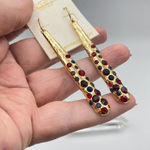 Amrita Singh  Austrian Crystal Gold Drop Earrings Photo 0