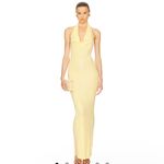 Helsa Aaliyah Maxi Knit Dress in Butter Yellow Size M Photo 1