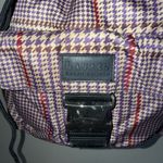 Ralph Lauren Lauren  Nylon Houndstooth Shoulder Handbag Bucket Drawstring Y2K VTG Photo 2