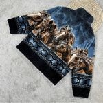 Mazmania Women’s Vtg Horse Print Equestrian Fleece Jacket Full Zip High Neck XL Blue Photo 5