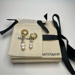Mayamar Paperclip Pearl Earrings Photo 1