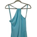 Nicole Bakti Halter Maxi Gown Sky Blue Size Medium Old Money Formal Y2K Glam Photo 1