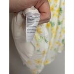 Sophie Rue Large  Rayon Puff Sleeve Mini Dress Butter Yellow Floral Sundress Photo 8