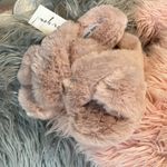 Steve Madden  Slipper Pink Fluffy Comfy Slides House Shoe Women 7 8 Plush Slip On Photo 1