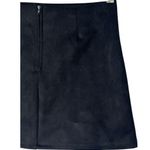 Altar'd State  Mini Skirt Womens S Rory Suede Notch Slit Fitted Flirty Black Photo 6