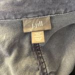 J.Jill  Stretch Utility Jacket Adjustable Waist 2XL Grey Purple Cotton Pockets Photo 5